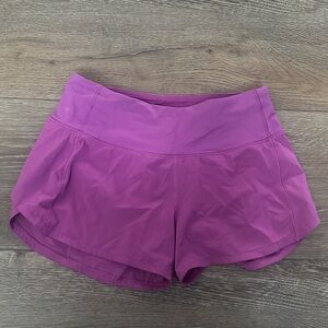 lululemon athletica Vibrant Purple Athletic Shorts